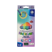 Kredki ołówkowe 12/24kol dwustronne pastelowe Astra 312120003