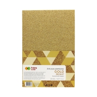 Arkusze piankowe A4/5 złote brokat Happy Color