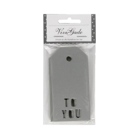 Zawieszki do prezentów To You srebrne (15) YR50987