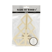 Ozdoba drewniana 16x13 Choinka YR56172