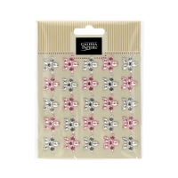 Kryształki samoprzylepne różowe Kwiaty (25)