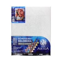 Zestaw do malowania farbami wg numerów w Piwoniach ASTRA 801022906