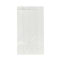 Torba papierowa 210x120x50 biała fałdowa