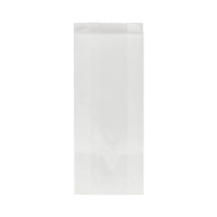 Torba papierowa 250x100x50 biała fałdowa