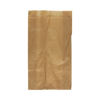 Torba papierowa 210x120x50 brązowa fałdowa