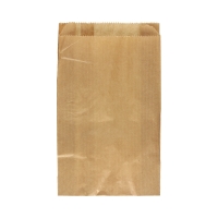 Torba papierowa 250x150x60 brązowa fałdowa