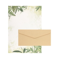 Papeteria A4 Flora/20 DL/10 Nature ciemny beż