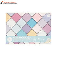 Blok rysunkowy A4/10 kolor pastel Interdruk 80g