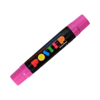 Marker permanentny 10mm/17mm różowy dwustronny Poster GR1712