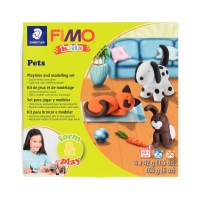 Modelina zestaw 4kostki 42g Zwierzaki FIMO