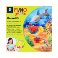 Modelina zestaw 4kostki 42g Ocean FIMO