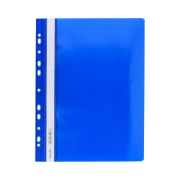 Skoroszyt sztywny perforacja A4/PVC niebieski Biurfol ST-02