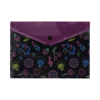 Teczka kopertowa A5/PP nadruk Neony Biurfol