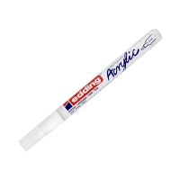 Marker akrylowy 1-2mm biały mat okrągły Edding 5300
