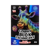 Blok techniczny A4/10 czarny 170g Astra 106022005