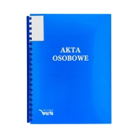 Teczka akta osobowe binda zewnętrzna niebieska niezadrukowana ABCDE