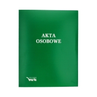 Teczka akta osobowe binda wewnętrzna zielona niezadrukowana ABCDE
