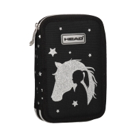 Piórnik bez wyposażenia podwójny AC2 Glitter Effect Head 503023032