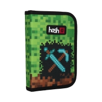 Piórnik bez wyposażenia pojedyńczy 1-klapka Pixel Hash