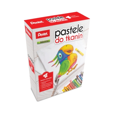 Zestaw pastele do tkanin + długopis + koszulka dziecięca