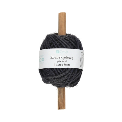 Sznurek jutowy 2mmx30m antracyt