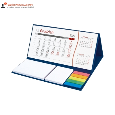 Kalendarz biurowy stojący poziomy z notesem KB064B