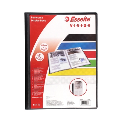 Album ofertowy/panora A4/40 czarny Vivida Esselte