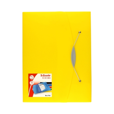 Teczka gumka A4 żółta 40mm Vivida 624052