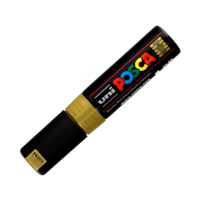 Marker plakatowy 8mm złoty ścięty Posca PC-8K