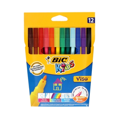 Flamastry 12kol Visa BIC 888695