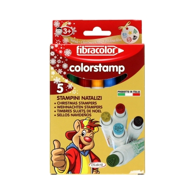 Flamastry 5kol Stamp świąteczne BN