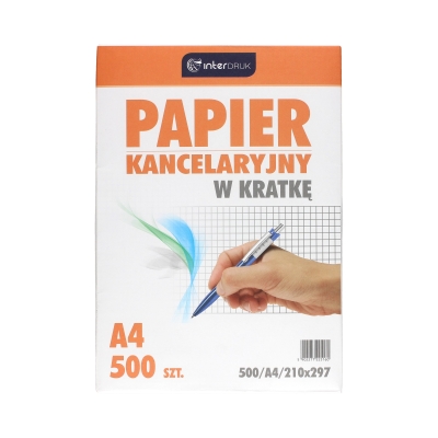 Papier kancelaryjny A4 kratka Interdruk (500)