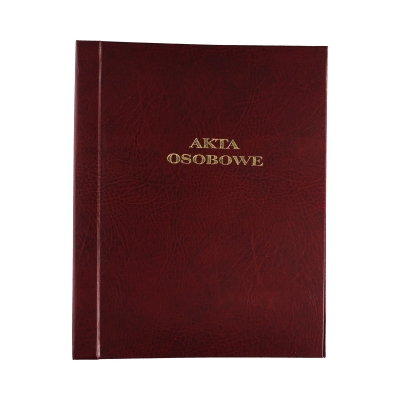 Teczka akta osobowe bordowa Barbara