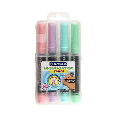 Zakreślacz 4kol 1-5mm Centropen 8542