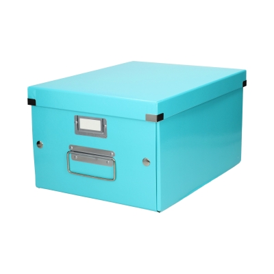 Pudełko C&S uniwersalne średnie turkusowe WOW Leitz