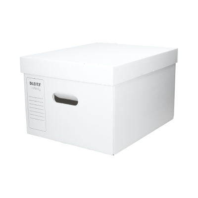 Pudło archiwizacyjne bezkwasowe 420x265x350 białe wieko Infinity