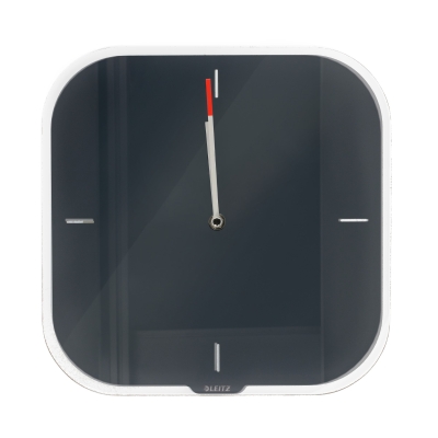 Zegar ścienny szary Leitz Cosy 90170089