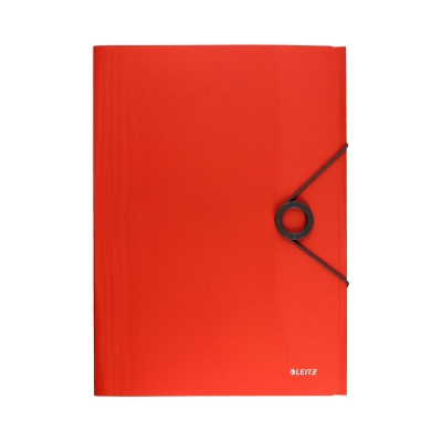 Teczka gumka A4 czerwona 15mm Solid