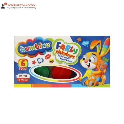 Farby plakatowe 6kol Bambino