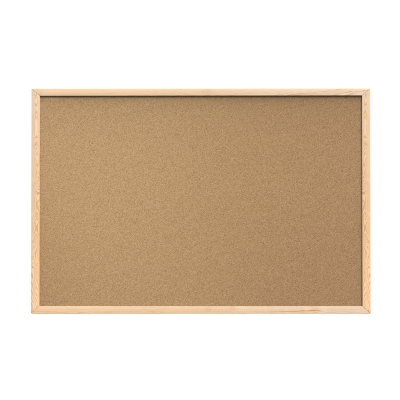 Tablica korkowa 80x50 drewno Memobe