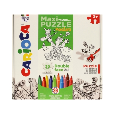 Zestaw puzzle rysowania Monster (36) Carioca