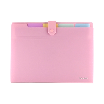 Teczka harmonijka A4/5 pastel różowa Biurfol