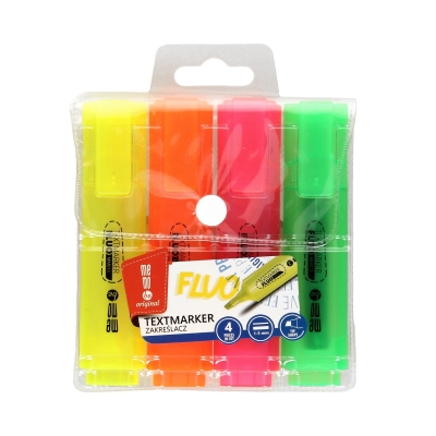 Zakreślacz 1-5mm 4kol neon Memobe