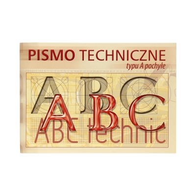 Blok ćwiczymy pismo techniczne pochyłe typ A Kreska