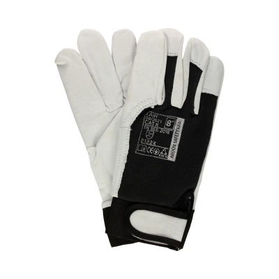 Rękawice robocze Easy czarno-białe 8 Ardon (2)