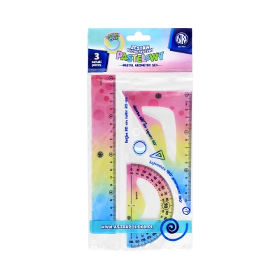 Zestaw geometryczny 3 elementy pastelowy Astra 424022001