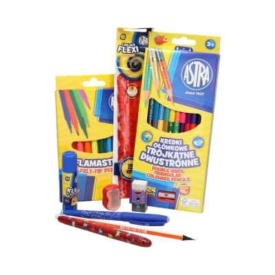 Wyposażenie piórnika dla chłopca ASTRA 602121004