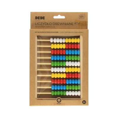 Liczydło drewniane z podstawką Kids BeBe