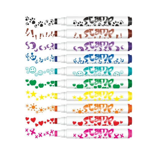 Flamastry 10kol Pieczątki Colorino 34623PTR