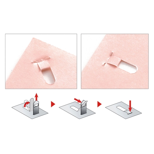 Zszywacz bezzszywkowy niebieski Staple Free